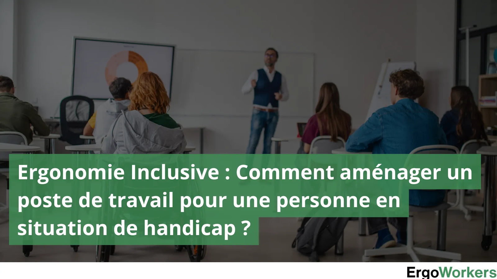 Salle de travail avec des poste de travail équipé de mobiliers ergonomique adapté pour une ergonomie inclusive