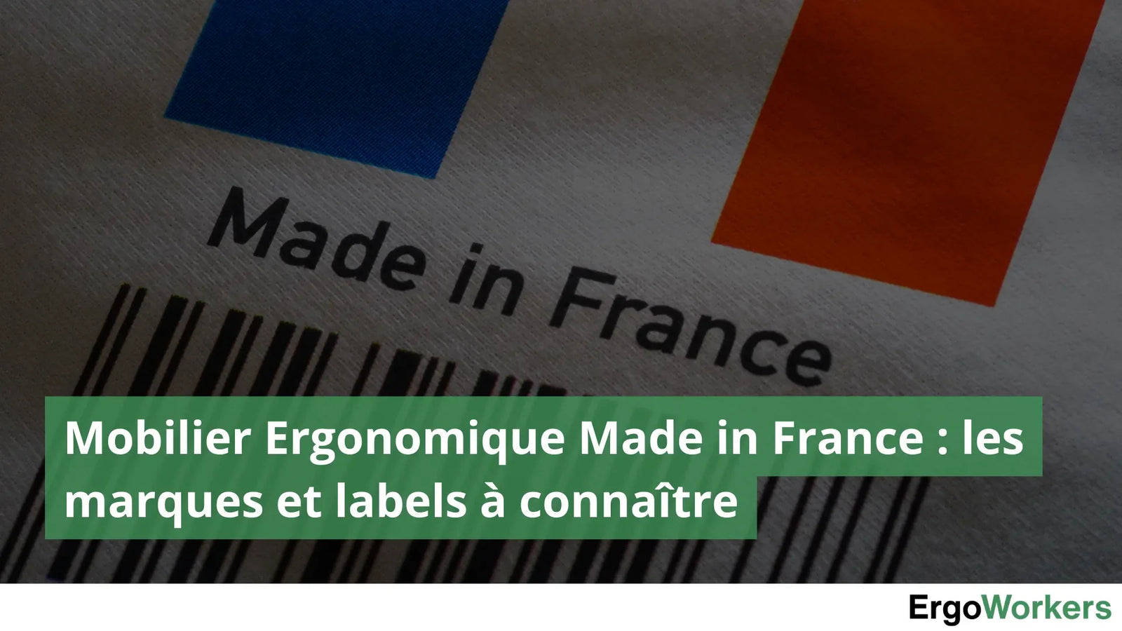 Code barre Made in France avec un drapeau français