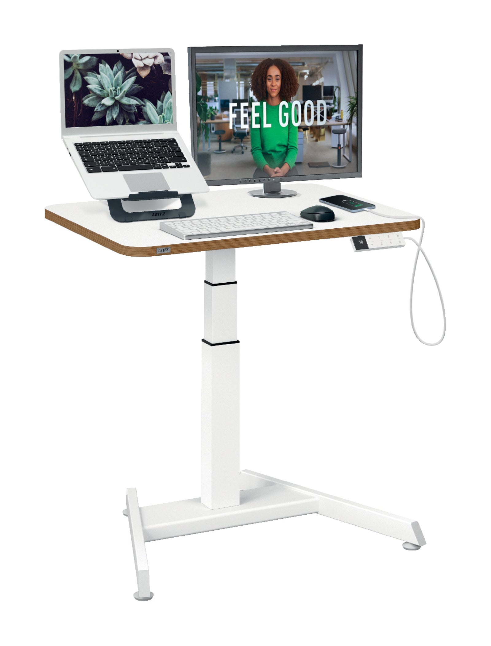 Bureau assis debout compact pliable Ergo