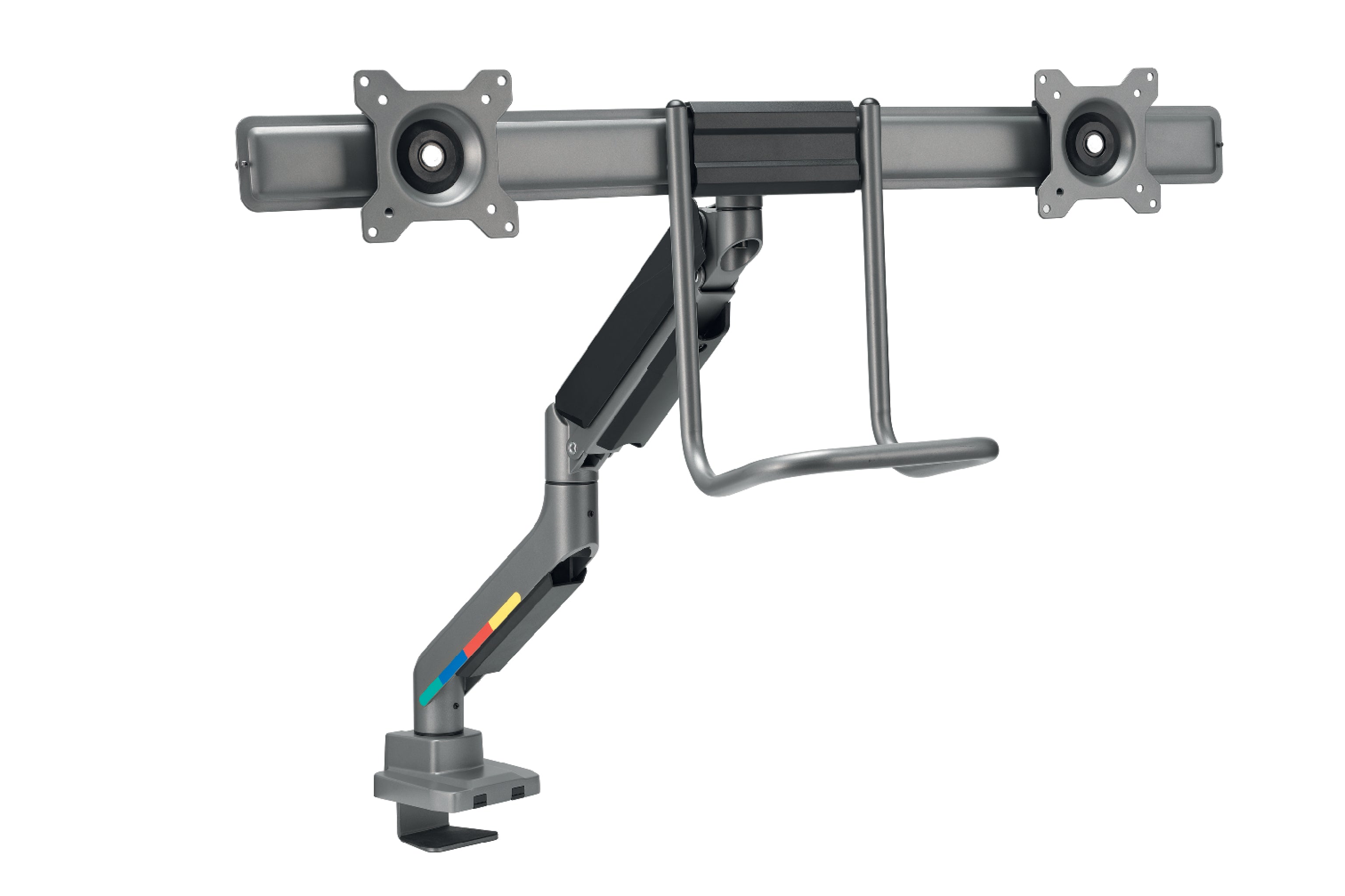 Bras double écran SmartFit™ avec traverse et poignée